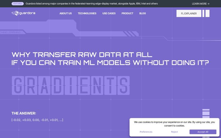 Screenshot ta' guardora.ai