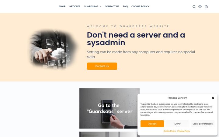 Screenshot of guardsaas.eu