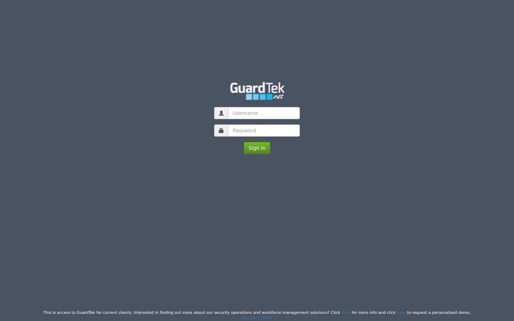 Screenshot of guardtek.net