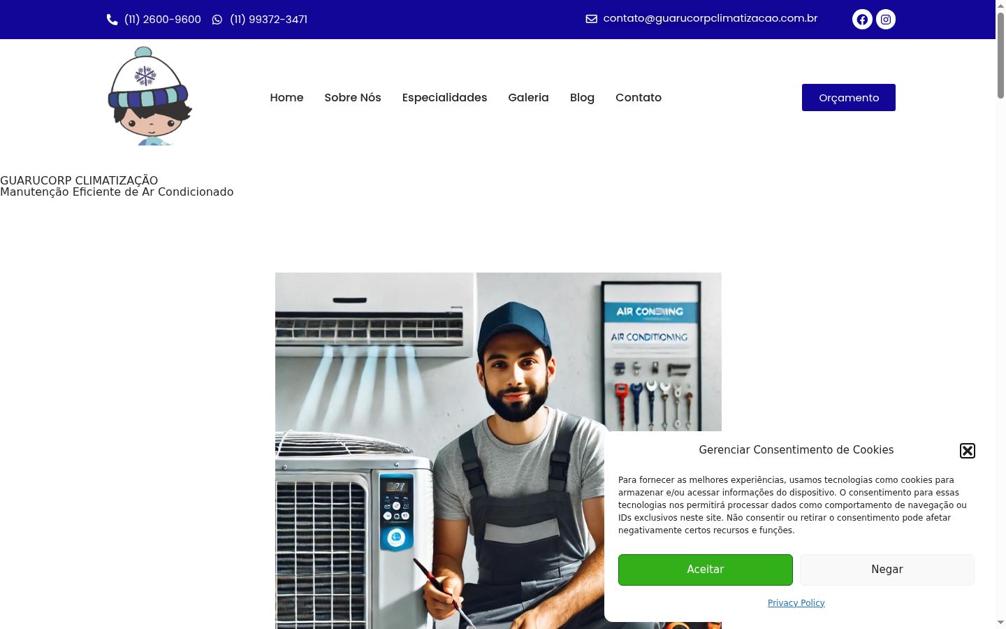 Capture d'écran de la bannière de consentement affichée avant toute interaction