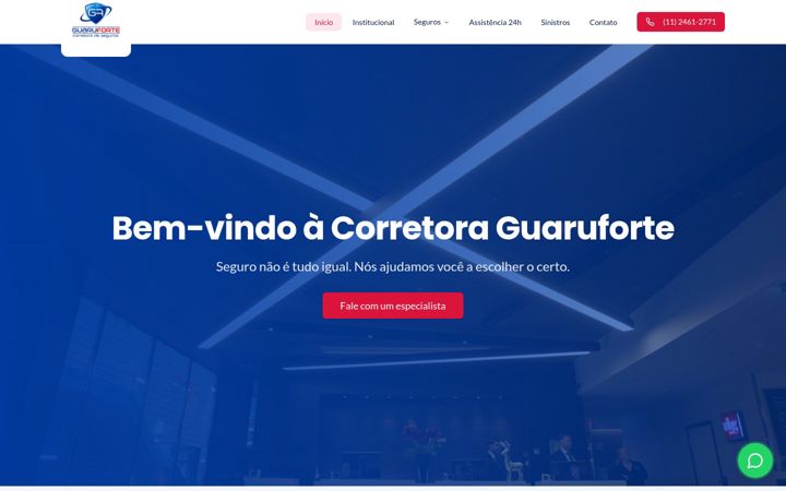 Screenshot of guaruforte.com.br