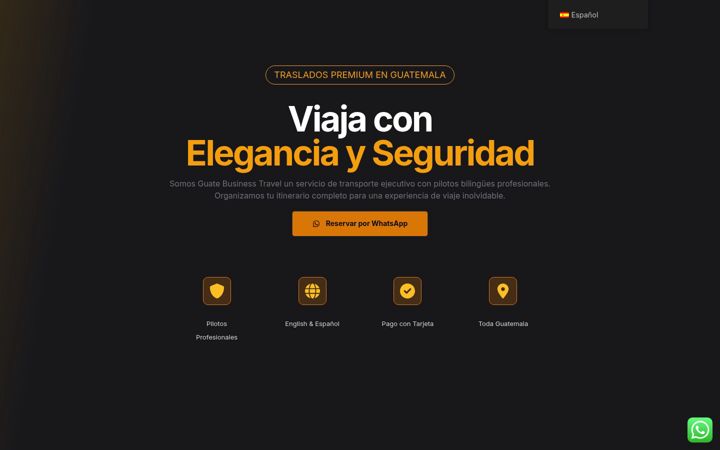 Screenshot of guatebusinesstravel.com