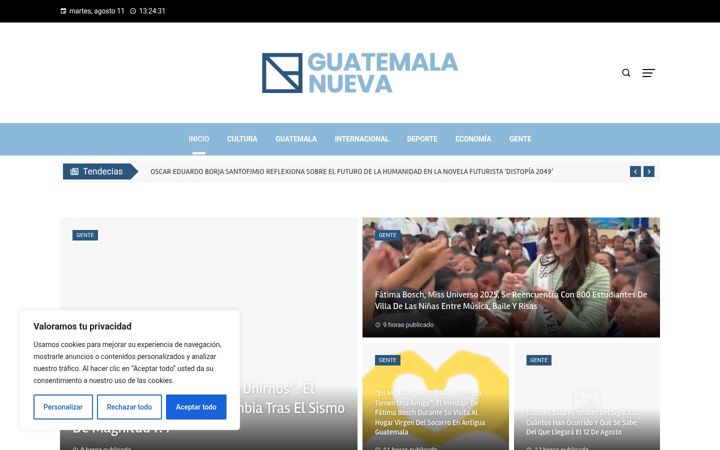 Screenshot of guatemalanueva.com
