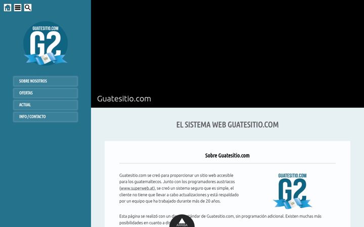Kuvakaappaus sivustosta guatesitio.com