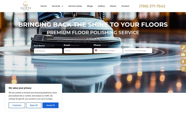 Screenshot of guatyspolishing.com