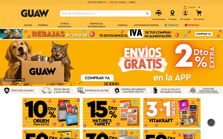 Screenshot of guaw.com