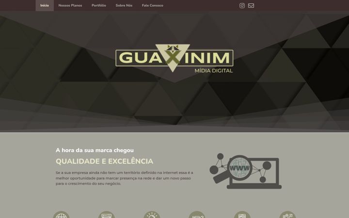 Screenshot of guaximidia.com.br