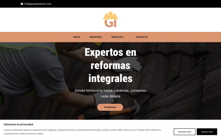 Screenshot of guayasintecom.com