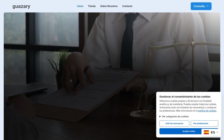 Screenshot of guazary.com