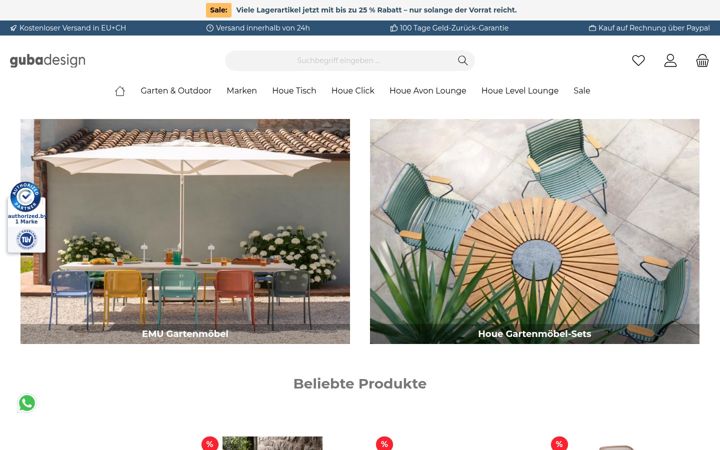 Screenshot of gubadesign.de
