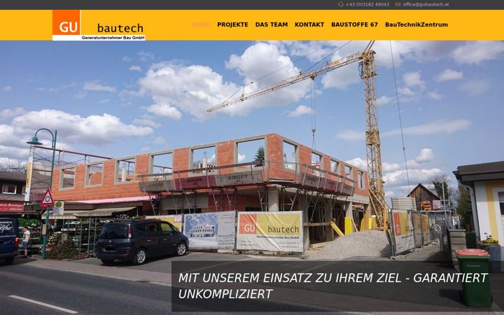 Screenshot of gubautech.at