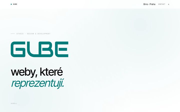 Screenshot of gube.cz