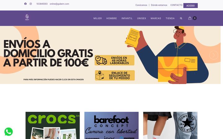 Screenshot of gubern.com