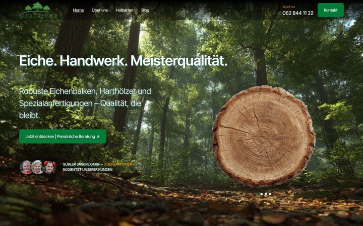 Screenshot of gublersaegerei.ch