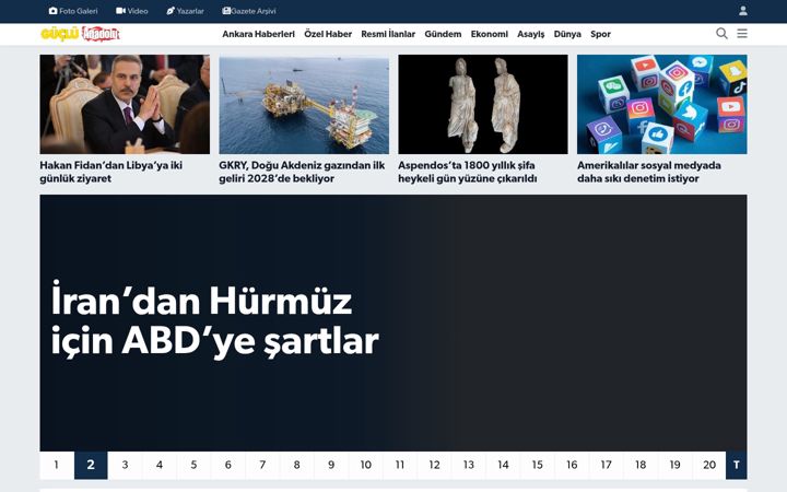 Screenshot of gucluanadolugazetesi.com