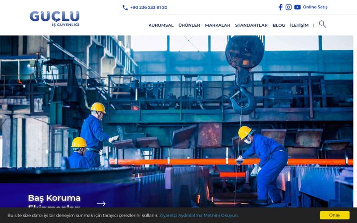 Screenshot of gucluisguvenligi.com.tr