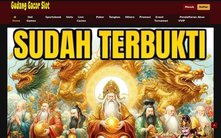 Screenshot of gudanggacorslot.com