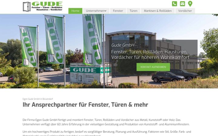 Screenshot of gude-gmbh.de