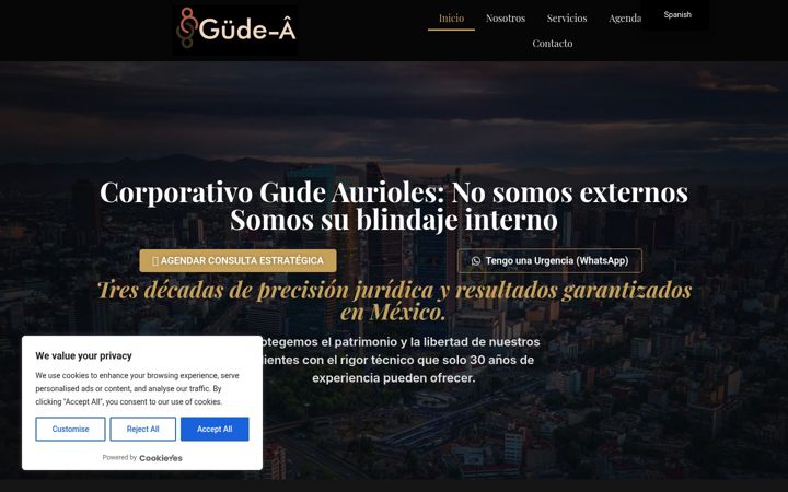 Screenshot of gudeaurioles.com