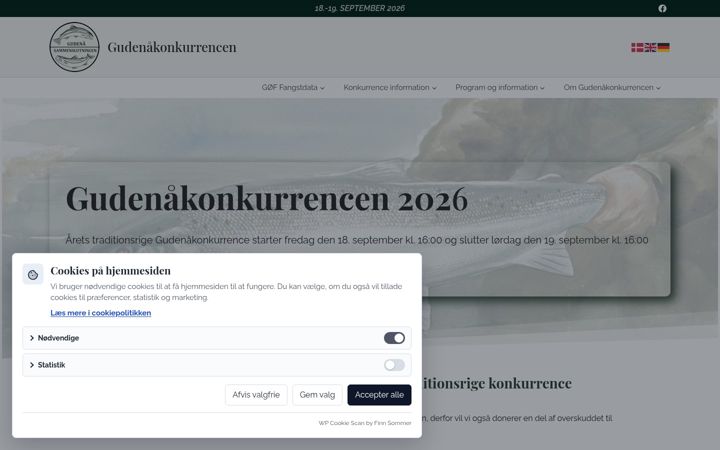 Screenshot of gudenaakonkurrencen.dk