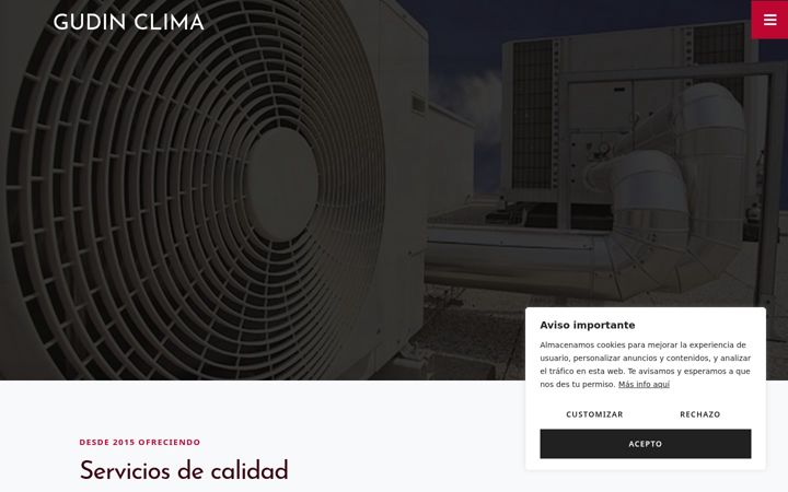 Screenshot of gudinclima.com