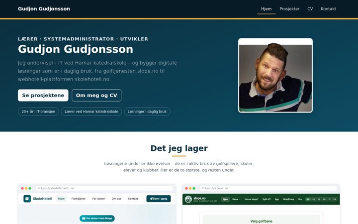 Screenshot of gudjonsson.com