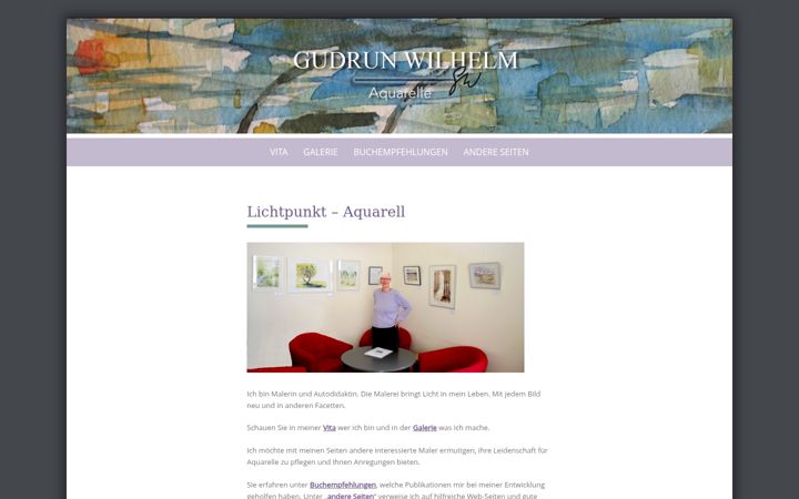 Screenshot of gudrun-wilhelm-aquarelle.de