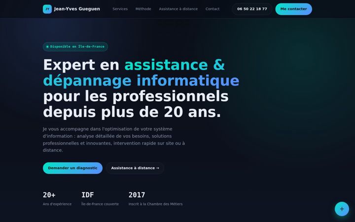 Screenshot of gueguen.tech