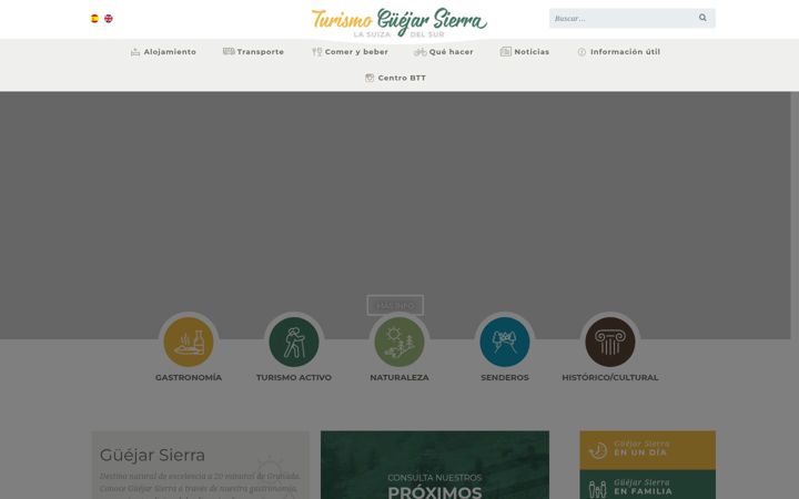 Screenshot of guejarsierraturismo.com