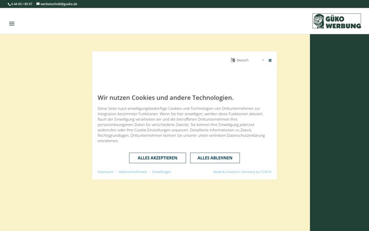 Screenshot of gueko.de