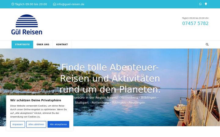 Screenshot of guel-reisen.de