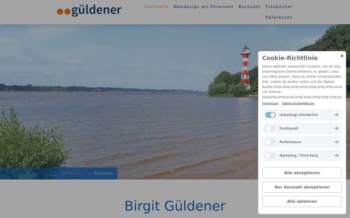 Screenshot of gueldener.net