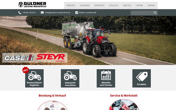 Screenshot of gueldner-landtechnik.de