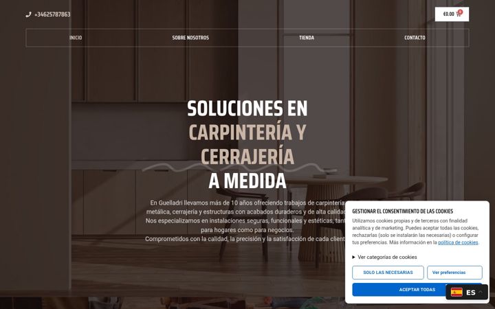 Screenshot of guelladri.com