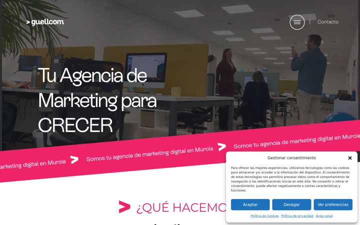 Screenshot of guellcom.com