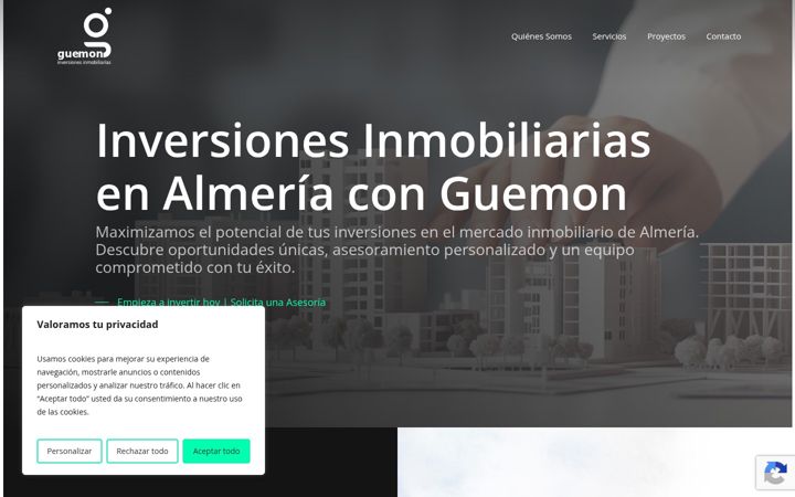 Screenshot of guemoninversiones.com