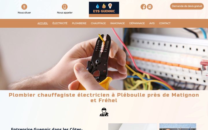 Screenshot of guennic-plomberie.fr
