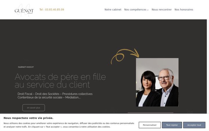 Screenshot of guenot-avocat.fr