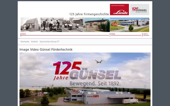 Screenshot of guensel-events.de