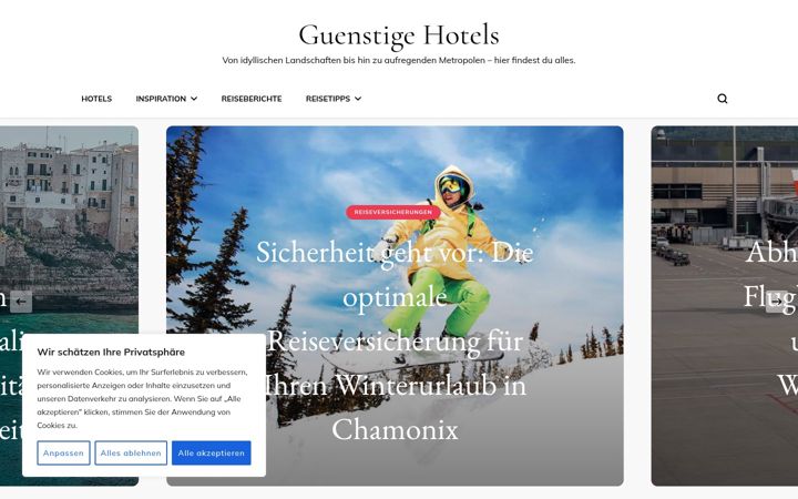 Screenshot of guenstige-hotels.net