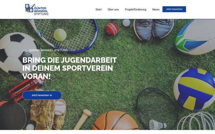 Screenshot of guenter-brandel-stiftung.de