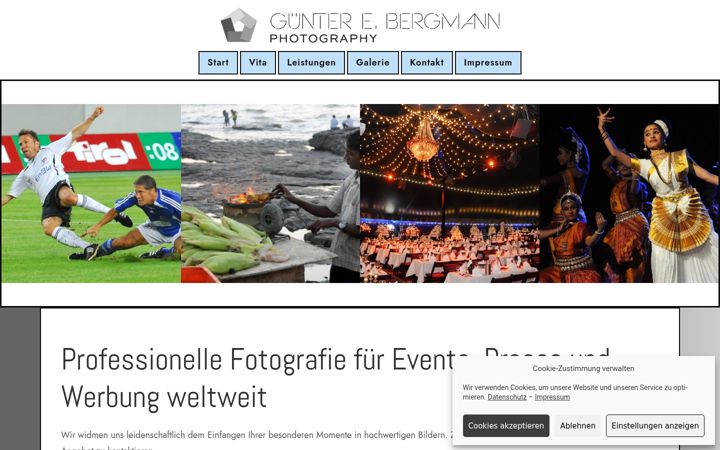 Screenshot of guenterbergmann.com