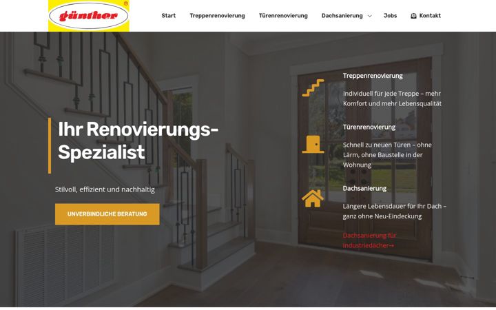Screenshot of guenther-reno.de