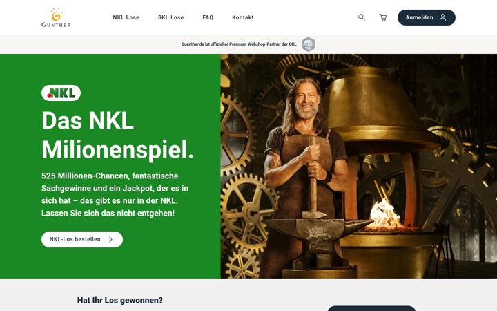Screenshot of guenther.de