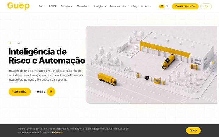 Screenshot of guep.com.br