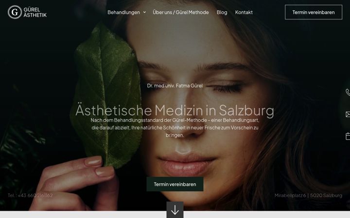 Screenshot of guerel-aesthetik.at