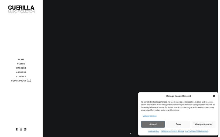 Screenshot of guerilla-music.de