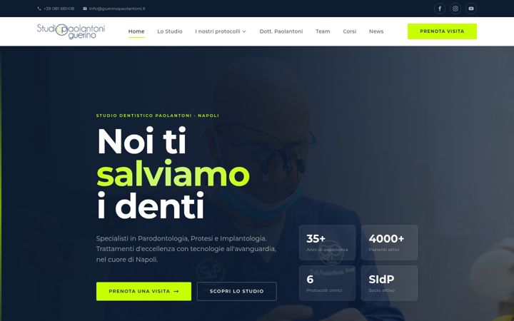 Screenshot of guerinopaolantoni.it