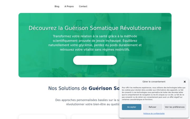 Screenshot of guerison-somatique.fr
