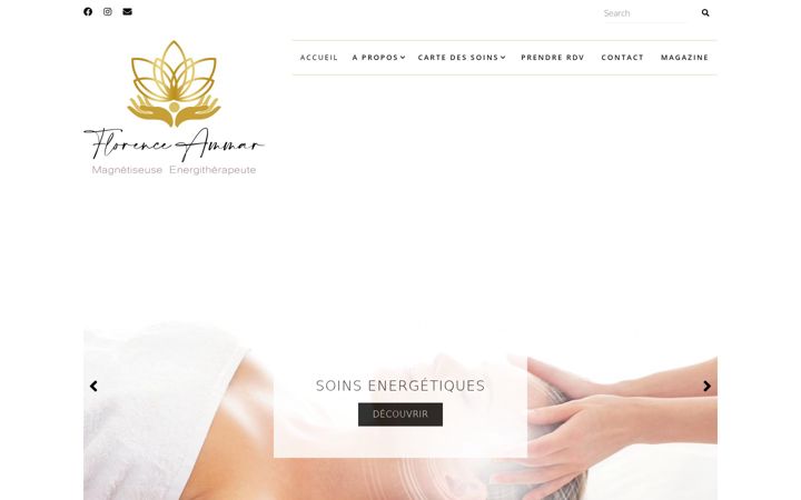 Screenshot of guerisseuse-florenceammar.fr